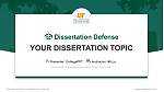 The University of Tennessee Health Science Center학위 논문 방어PPT 템플릿