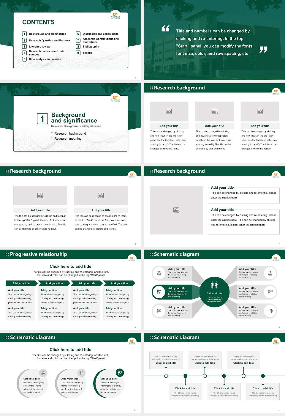 The University of Tennessee Health Science Center Graduation Thesis Defense PPT Template16:9 ratio PPT effect preview image2