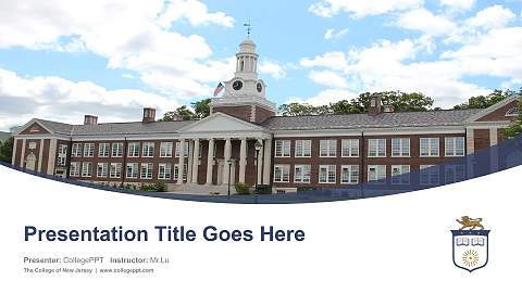 The College of New Jersey Course/Courseware Creation PPT Template