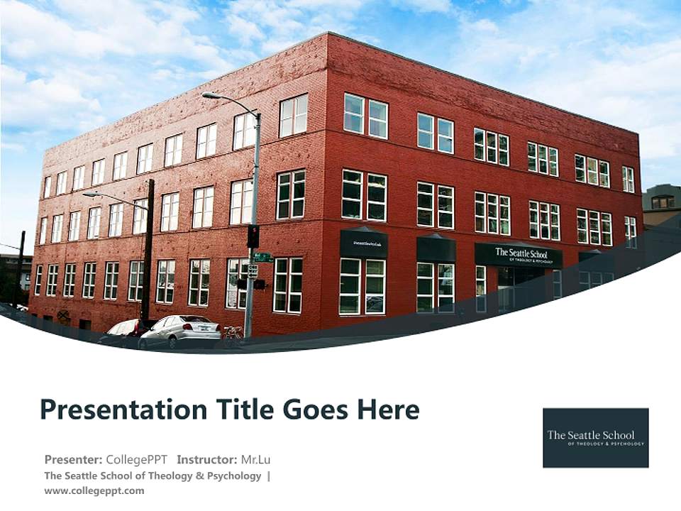 The Seattle School of Theology & Psychology Course/Courseware Creation PPT Template4:3 ratio PPT effect preview image5