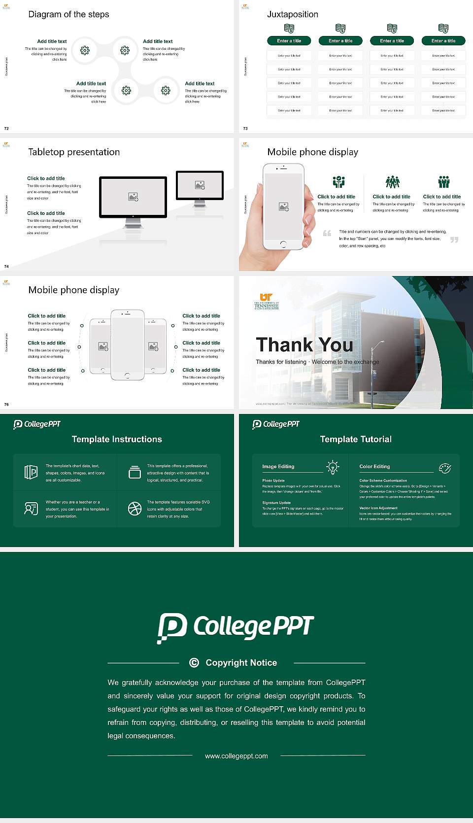 The University of Tennessee Health Science Center Competition/Entrepreneurship Contest PPT Template16:9 ratio PPT effect preview image9