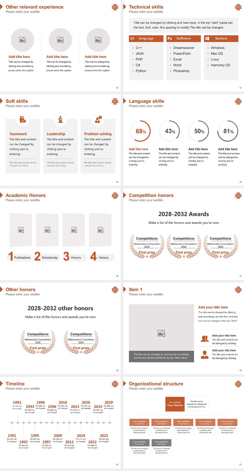 The University of Texas Health Science Center at Houston Resume PPT Template4:3 ratio PPT effect preview image3