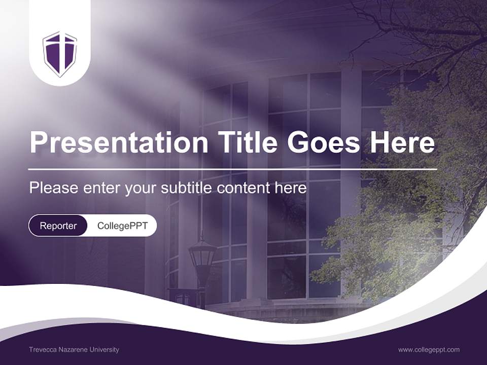 Trevecca Nazarene University Lecture Sharing and Networking Event PPT Template4:3 ratio PPT effect preview image4