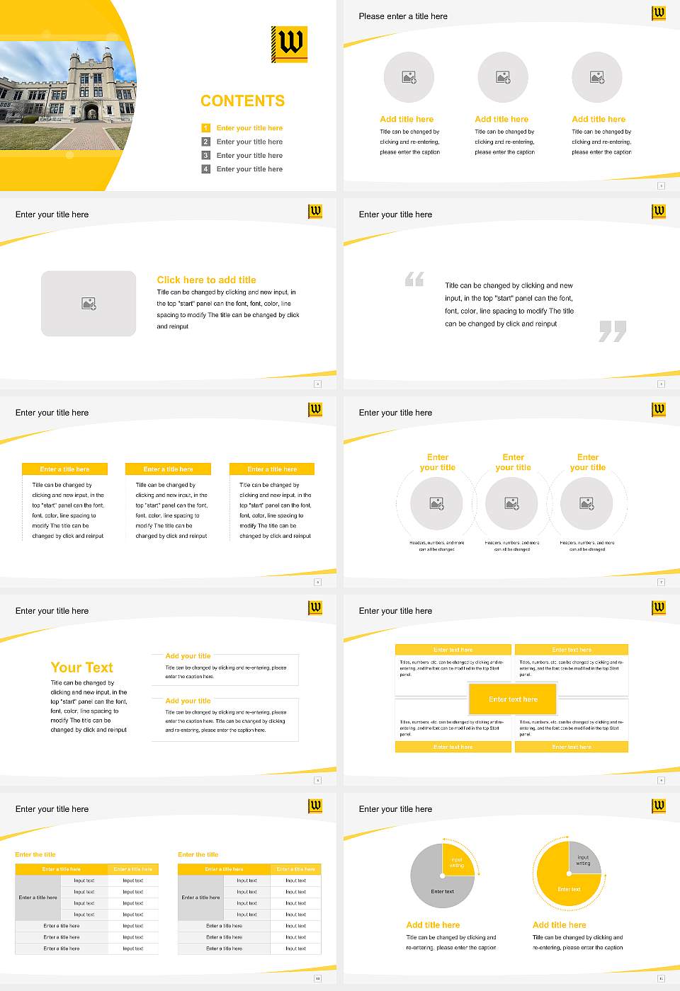 The College of Wooster Course/Courseware Creation PPT Template16:9 ratio PPT effect preview image2