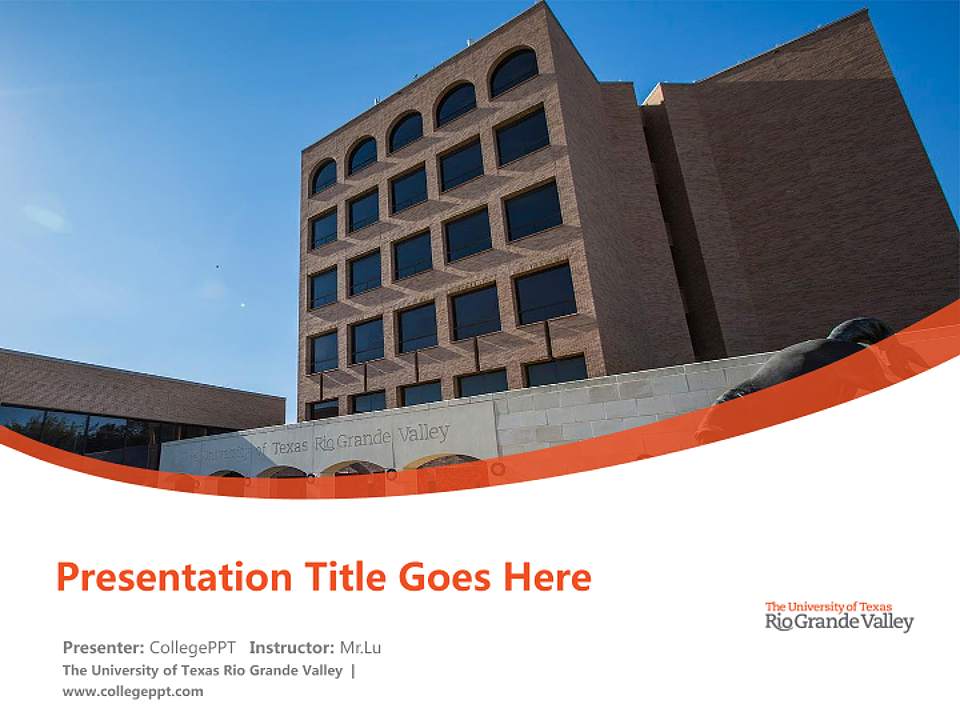 The University of Texas Rio Grande Valley Course/Courseware Creation PPT Template4:3 ratio PPT effect preview image5