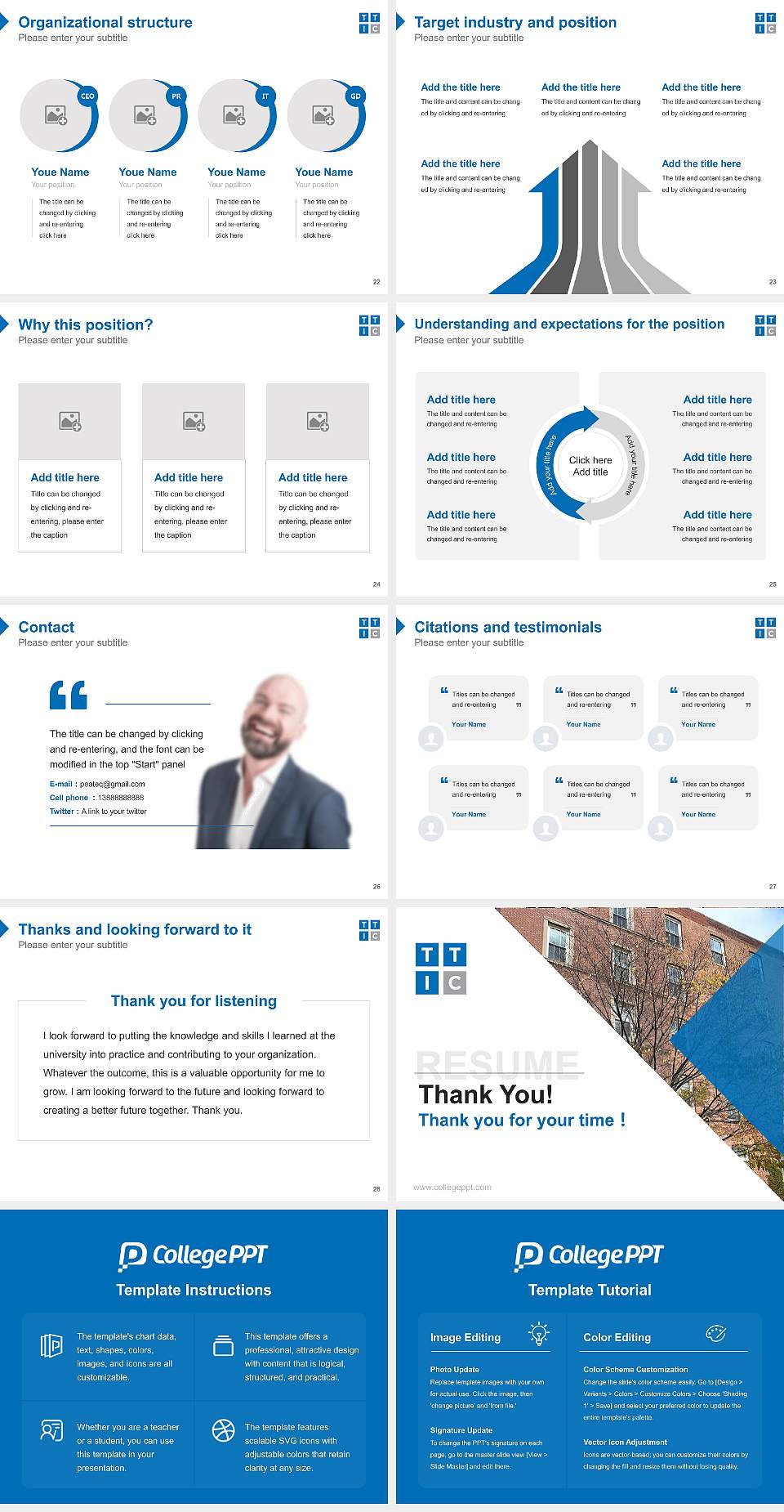 Toyota Technological Institute at Chicago Resume PPT Template4:3 ratio PPT effect preview image4