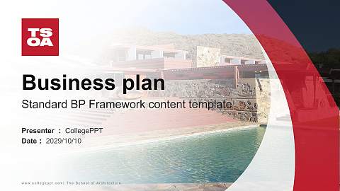 The School of Architecture Competition/Entrepreneurship Contest PPT Template