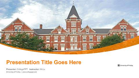 University of Findlay Course/Courseware Creation PPT Template
