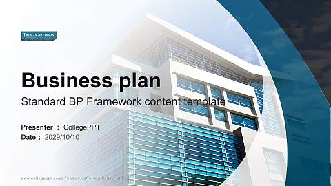 Thomas Jefferson School of Law Competition/Entrepreneurship Contest PPT Template