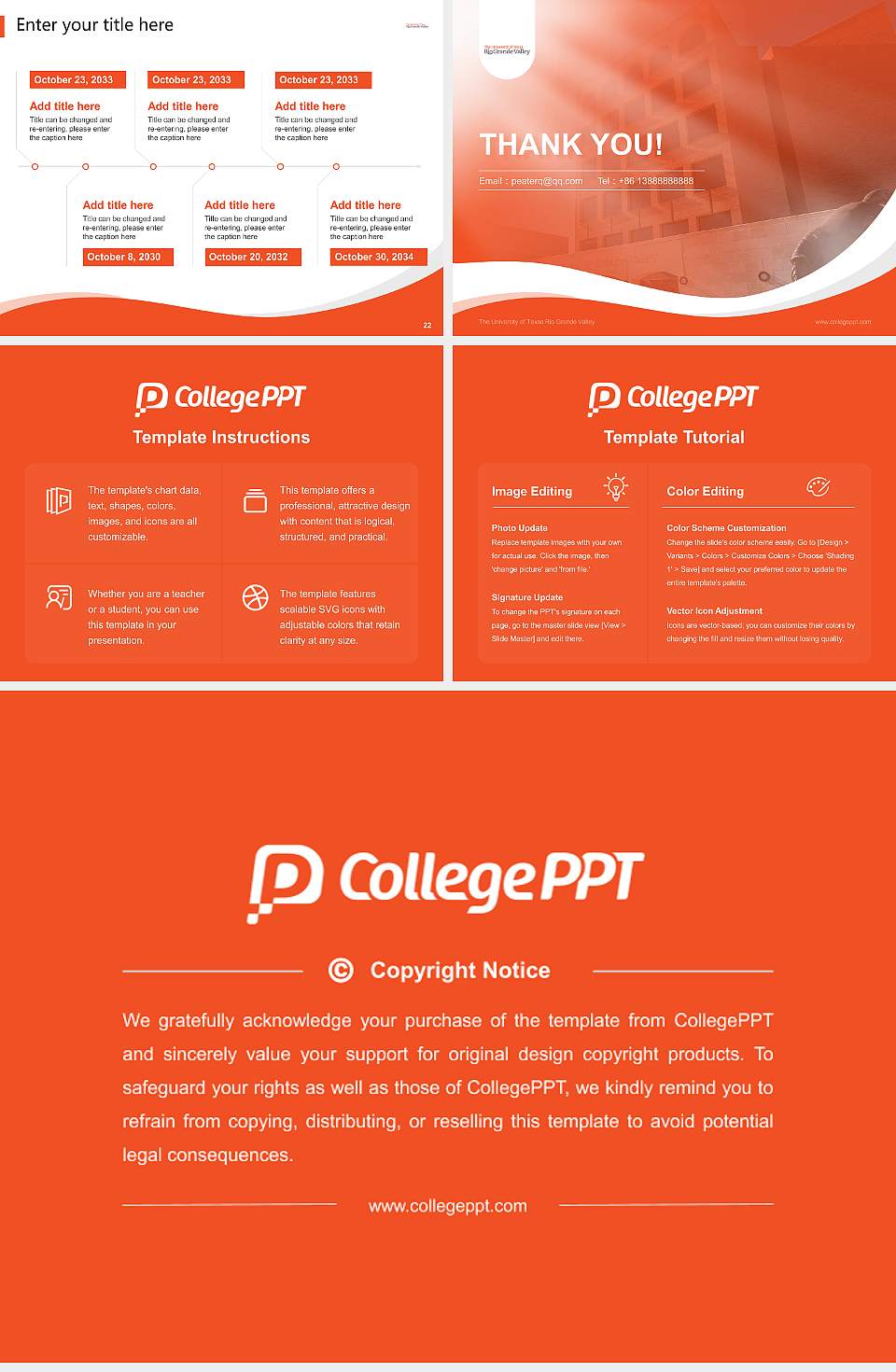 The University of Texas Rio Grande Valley Lecture Sharing and Networking Event PPT Template4:3 ratio PPT effect preview image4