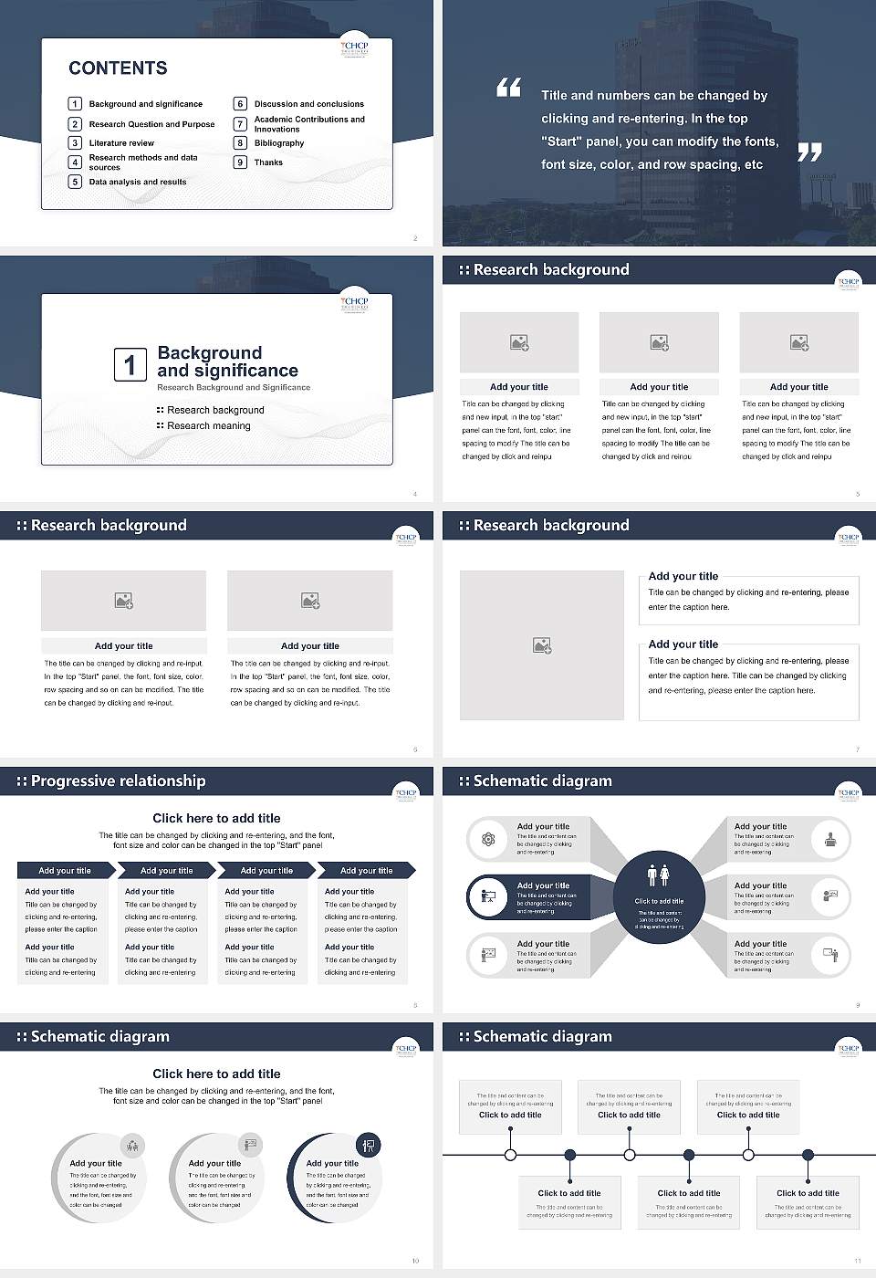 The College of Health Care Professions-Houston Southwest Graduation Thesis Defense PPT Template16:9 ratio PPT effect preview image2