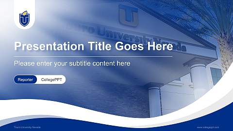Touro University Nevada Lecture Sharing and Networking Event PPT Template