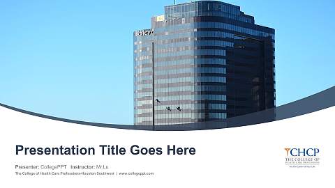 The College of Health Care Professions-Houston Southwest Course/Courseware Creation PPT Template