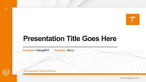 The University of Texas at El Paso Thesis Proposal/Graduation Defense PPT Template