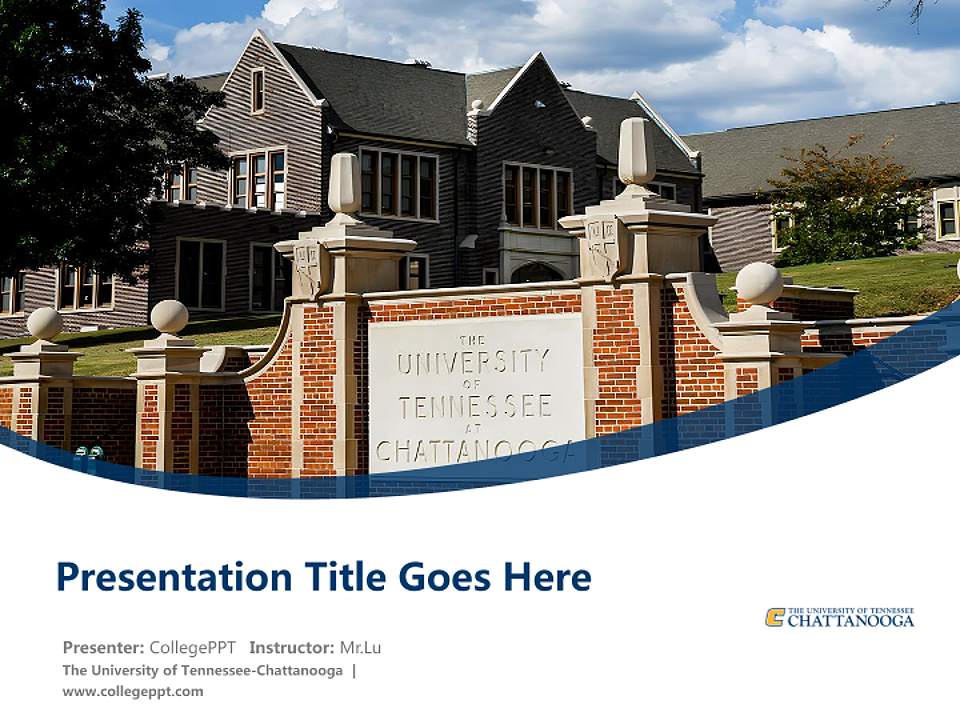 The University of Tennessee-Chattanooga Course/Courseware Creation PPT Template4:3 ratio PPT effect preview image5