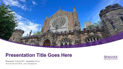 The University of the South Course/Courseware Creation PPT Template