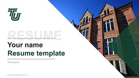 Tiffin University Resume PPT Template