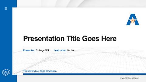 The University of Texas at Arlington Thesis Proposal/Graduation Defense PPT Template