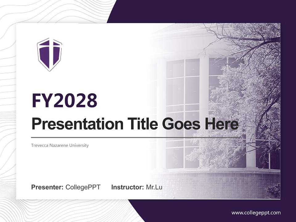 Trevecca Nazarene University Academic Presentation/Research Findings Report PPT Template4:3 ratio PPT effect preview image5