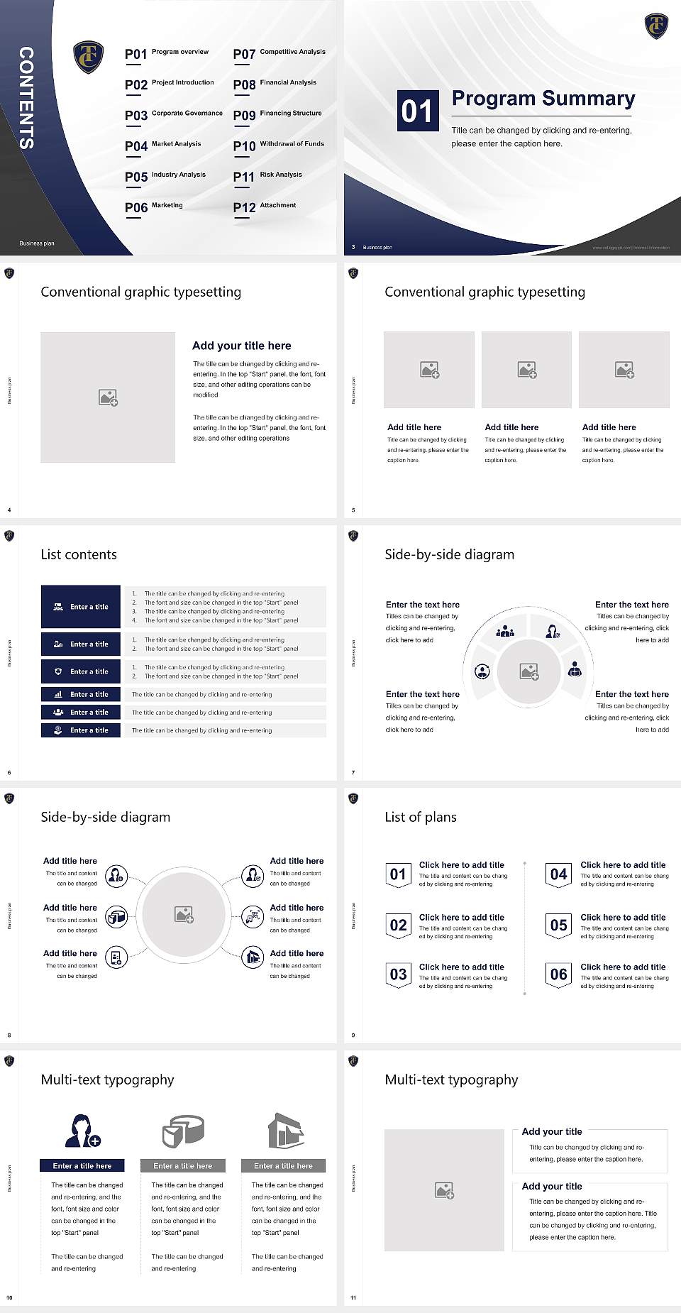 Thiel College Competition/Entrepreneurship Contest PPT Template4:3 ratio PPT effect preview image2