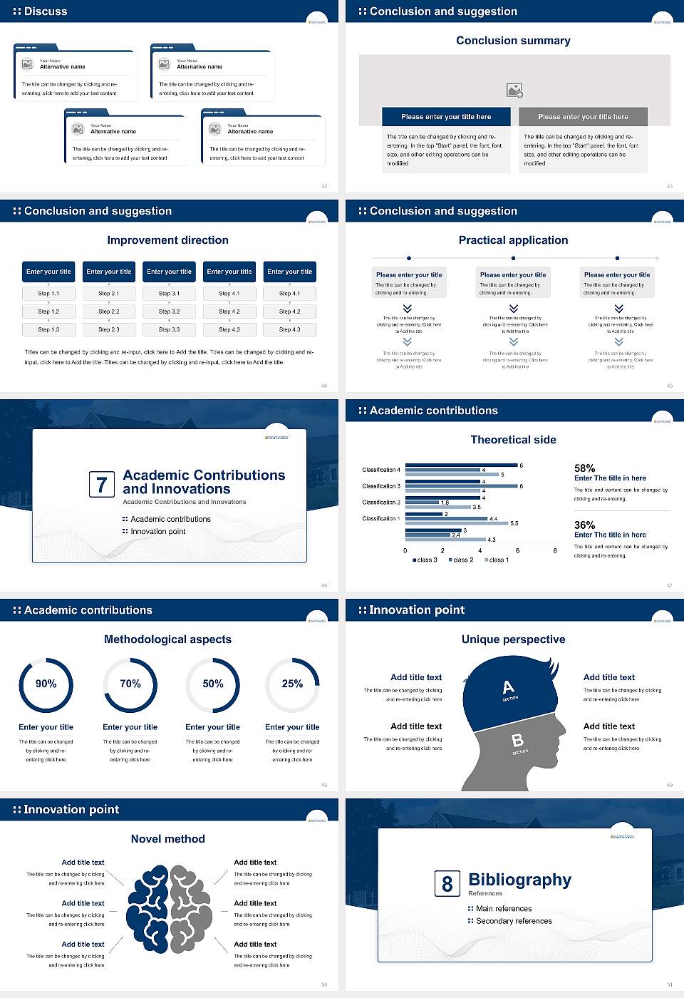 The University of Tennessee-Chattanooga Graduation Thesis Defense PPT Template16:9 ratio PPT effect preview image6