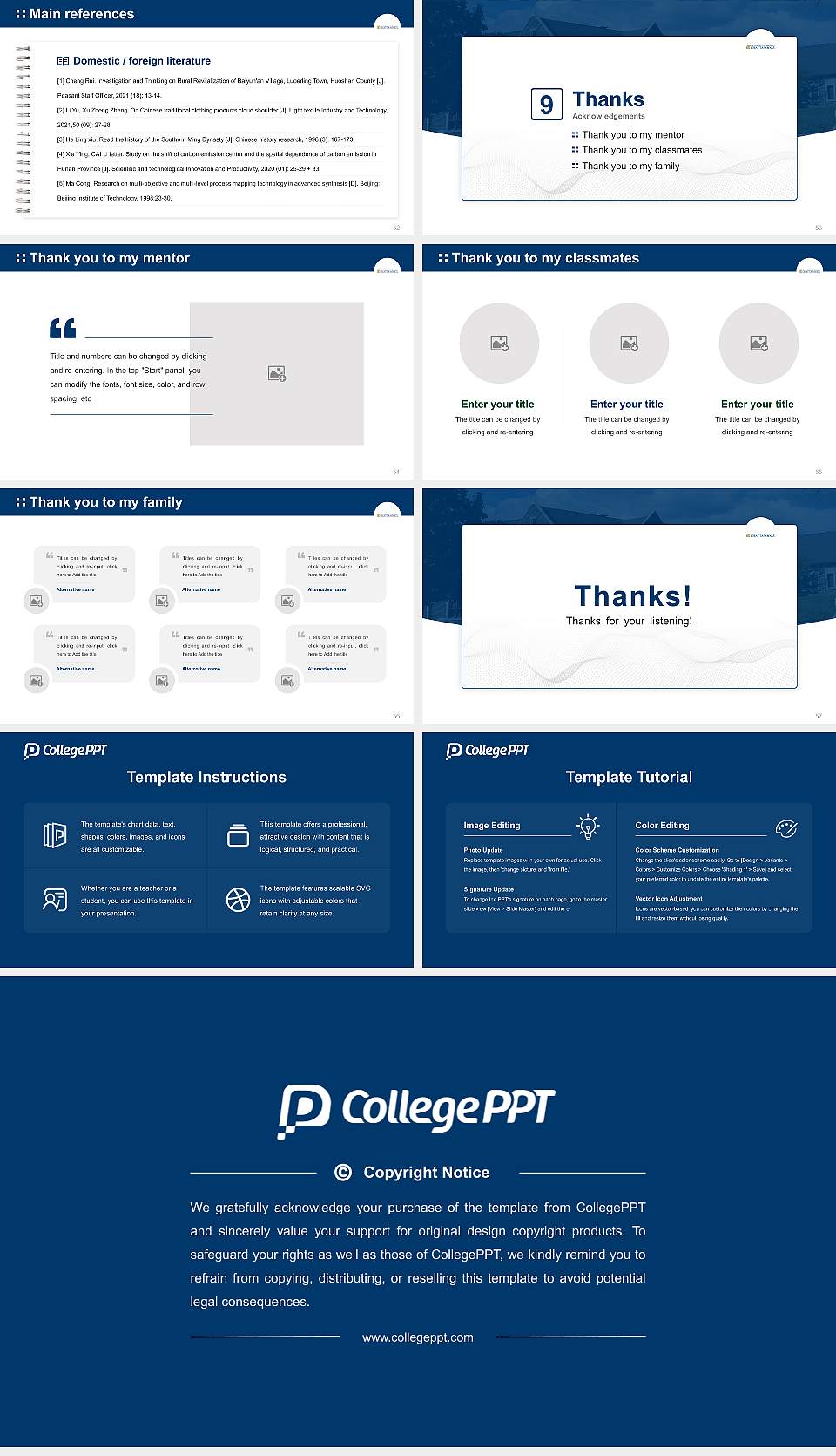 The University of Tennessee-Chattanooga Graduation Thesis Defense PPT Template16:9 ratio PPT effect preview image7