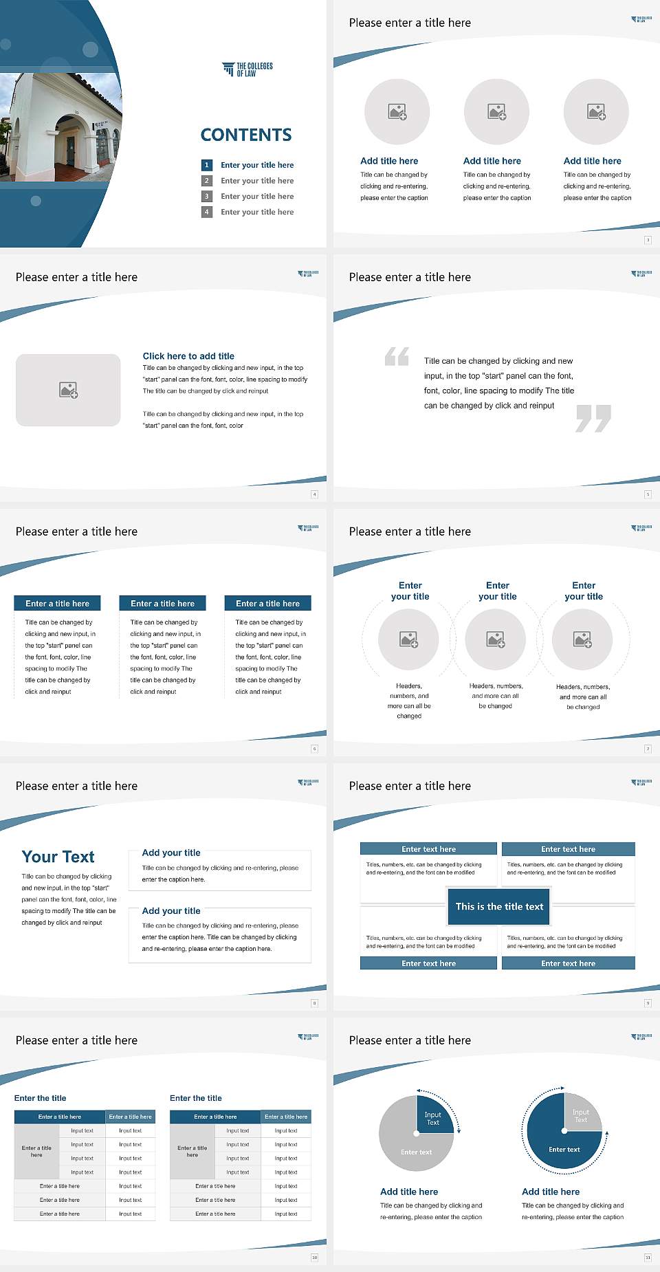 The Colleges of Law – Santa Barbara Campus Course/Courseware Creation PPT Template4:3 ratio PPT effect preview image2