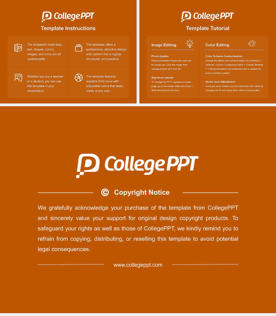 The University of Texas at Austin Academic Presentation/Research Findings Report PPT Template4:3 ratio PPT effect preview image5