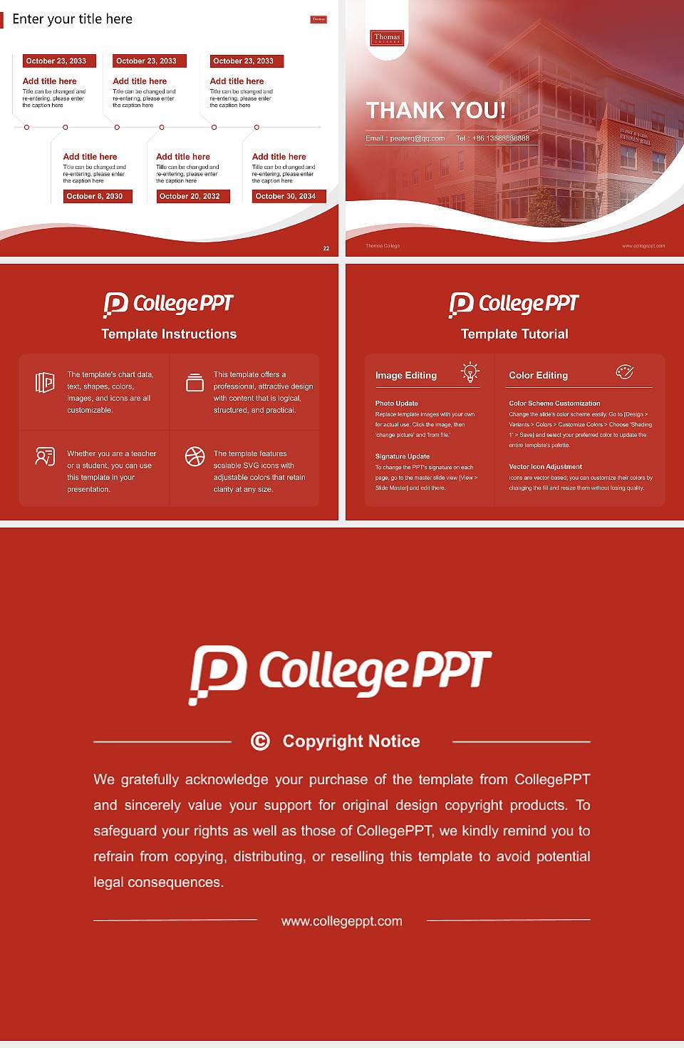 Thomas College Lecture Sharing and Networking Event PPT Template4:3 ratio PPT effect preview image4