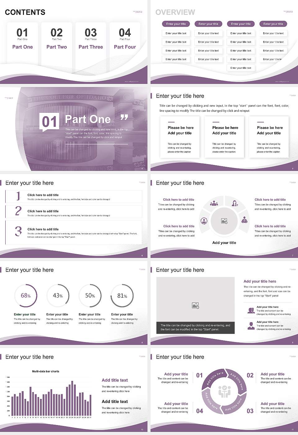 The College of Idaho Lecture Sharing and Networking Event PPT Template16:9 ratio PPT effect preview image2