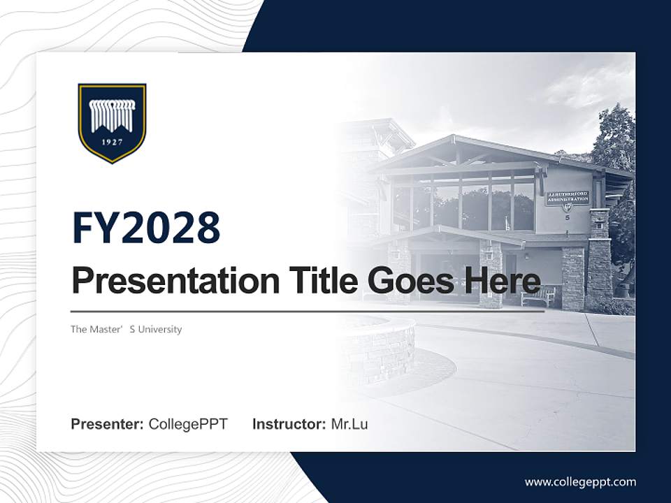 The Master’S University Academic Presentation/Research Findings Report PPT Template4:3 ratio PPT effect preview image5
