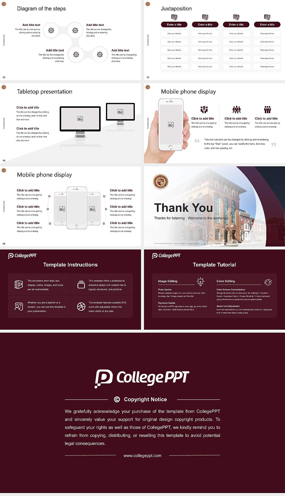 Thomas Edison State University Competition/Entrepreneurship Contest PPT Template16:9 ratio PPT effect preview image9