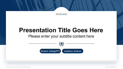 The University of Tennessee-Chattanooga National Scholarship Defense PPT Template