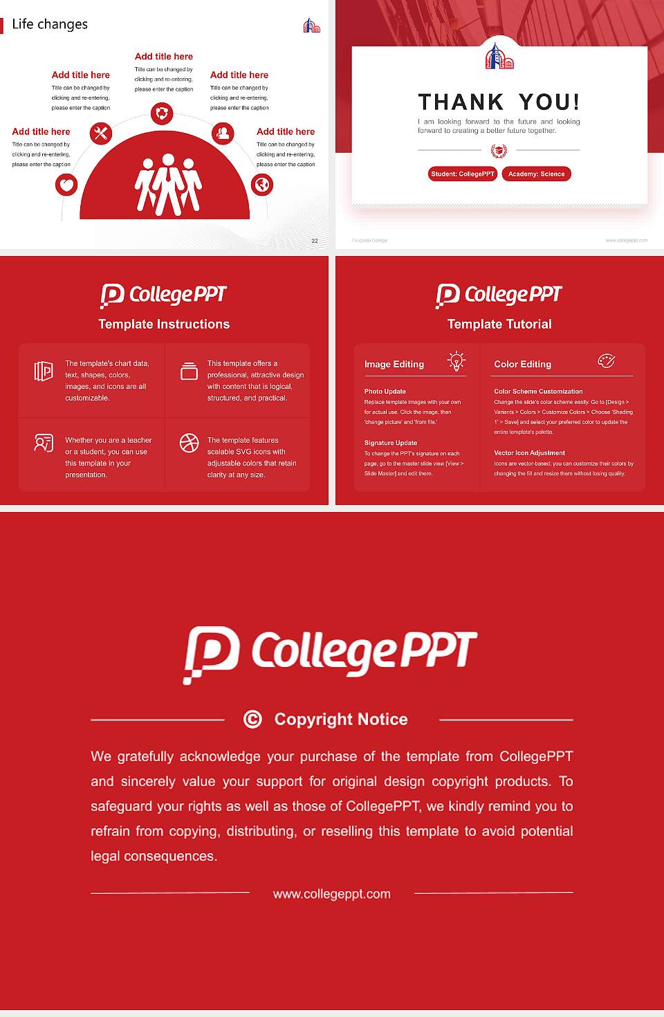 Tougaloo College National Scholarship Defense PPT Template4:3 ratio PPT effect preview image4
