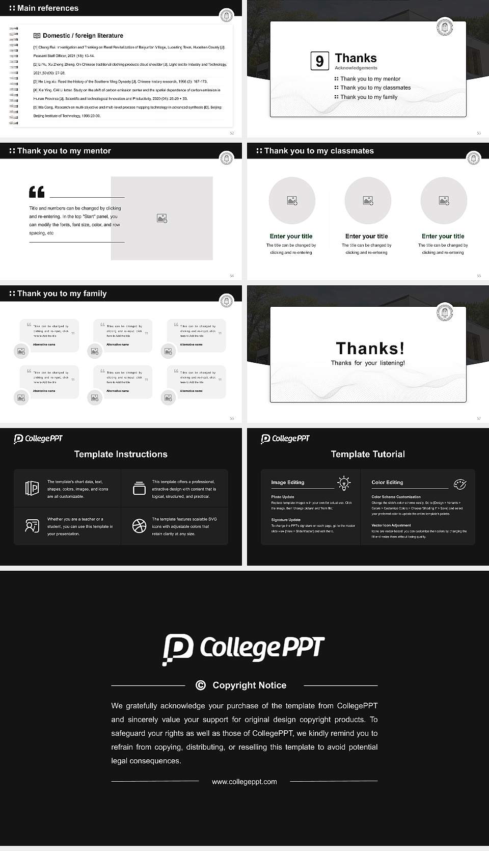 Theological Seminary of the Reformed Episcopal Church Graduation Thesis Defense PPT Template16:9 ratio PPT effect preview image7