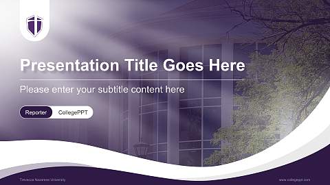 Trevecca Nazarene University Lecture Sharing and Networking Event PPT Template
