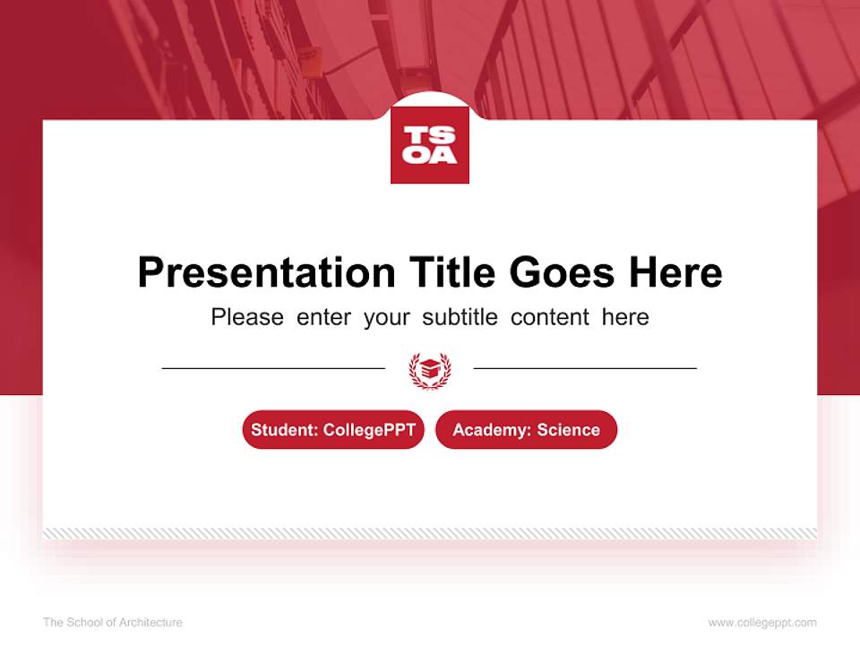 The School of Architecture National Scholarship Defense PPT Template4:3 ratio PPT effect preview image4