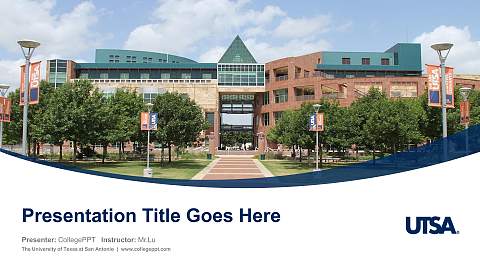 The University of Texas at San Antonio Course/Courseware Creation PPT Template