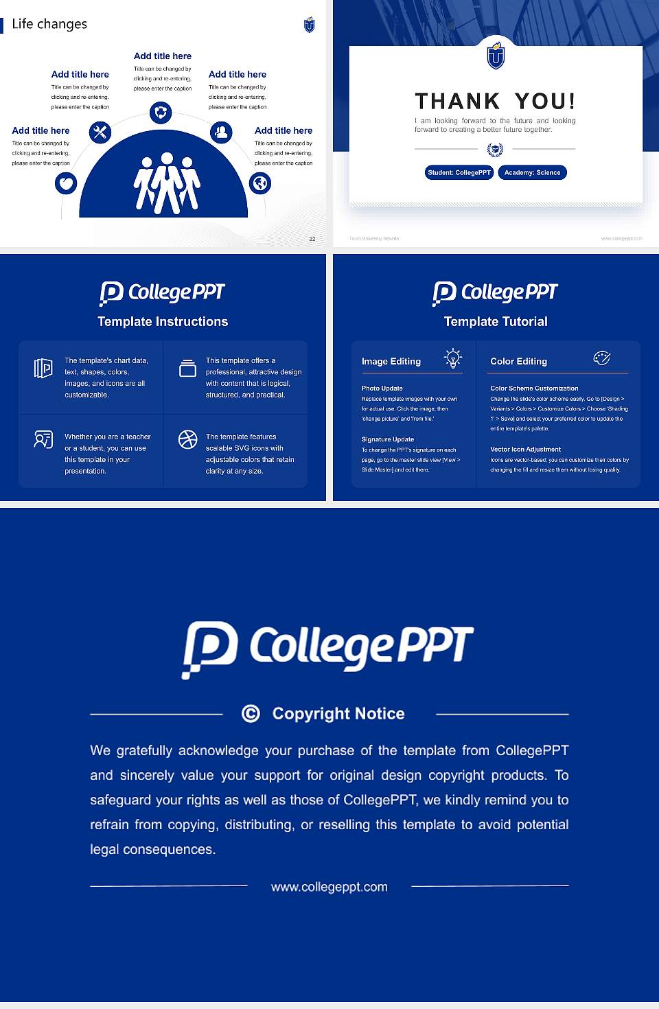 Touro University Nevada National Scholarship Defense PPT Template4:3 ratio PPT effect preview image4