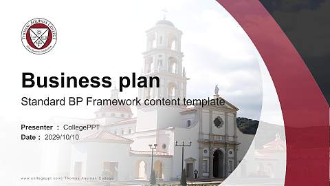 Thomas Aquinas College Competition/Entrepreneurship Contest PPT Template