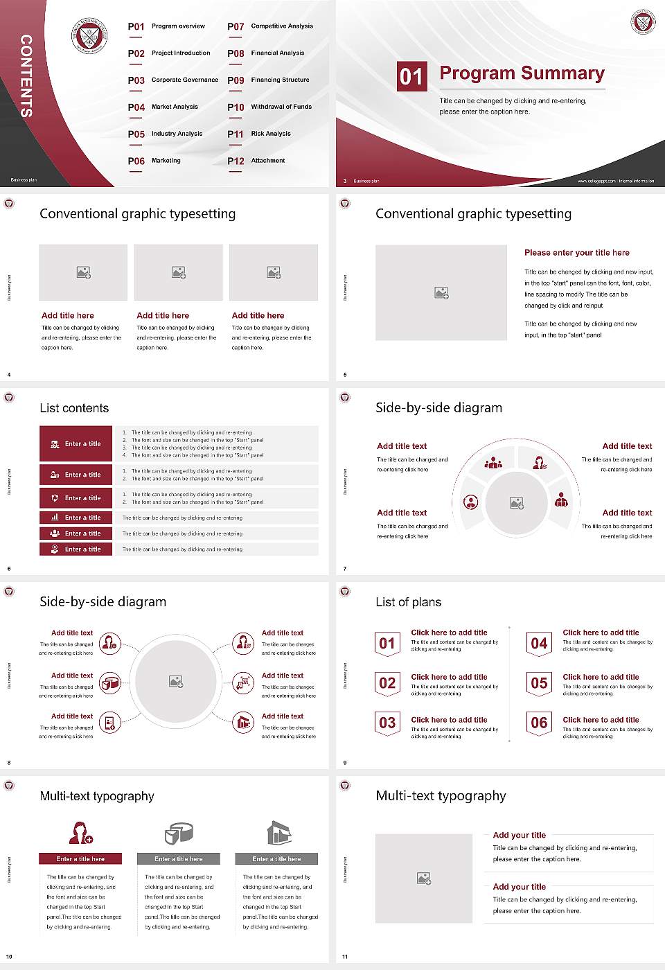 Thomas Aquinas College Competition/Entrepreneurship Contest PPT Template16:9 ratio PPT effect preview image2