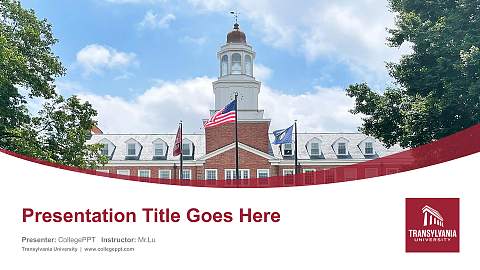 Transylvania University Course/Courseware Creation PPT Template