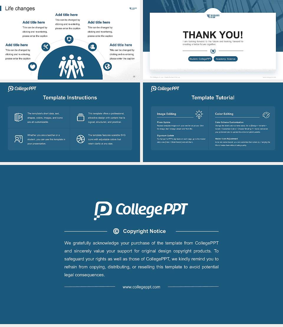 The Colleges of Law – Santa Barbara Campus National Scholarship Defense PPT Template16:9 ratio PPT effect preview image4