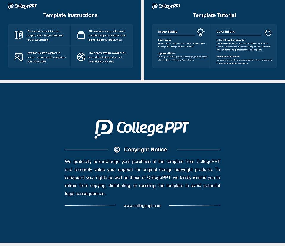 The University of America Academic Presentation/Research Findings Report PPT Template16:9 ratio PPT effect preview image5