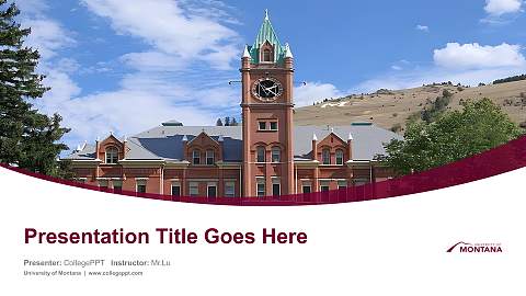 University of Montana Course/Courseware Creation PPT Template