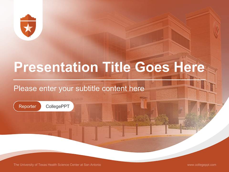 The University of Texas Health Science Center at San Antonio Lecture Sharing and Networking Event PPT Template4:3 ratio PPT effect preview image4