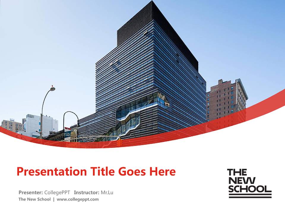 The New School Course/Courseware Creation PPT Template4:3 ratio PPT effect preview image5