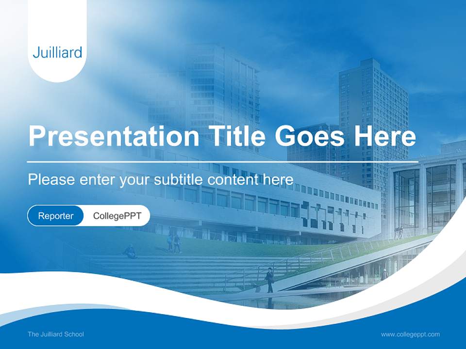 The Juilliard School Lecture Sharing and Networking Event PPT Template4:3 ratio PPT effect preview image4