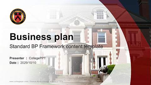 Thomas More College of Liberal Arts Competition/Entrepreneurship Contest PPT Template