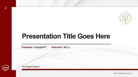 The Wright Institute Thesis Proposal/Graduation Defense PPT Template